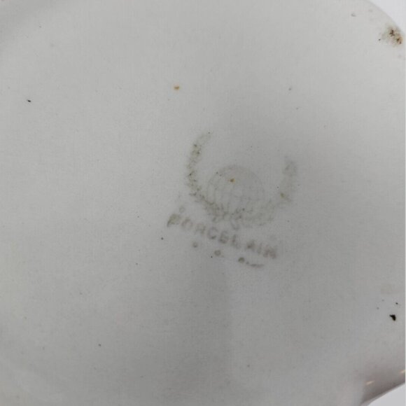 Antique 19th Century Wash Pitcher Burford Bros Pottery Porcelain E Liverpool OH - Picture 6 of 8